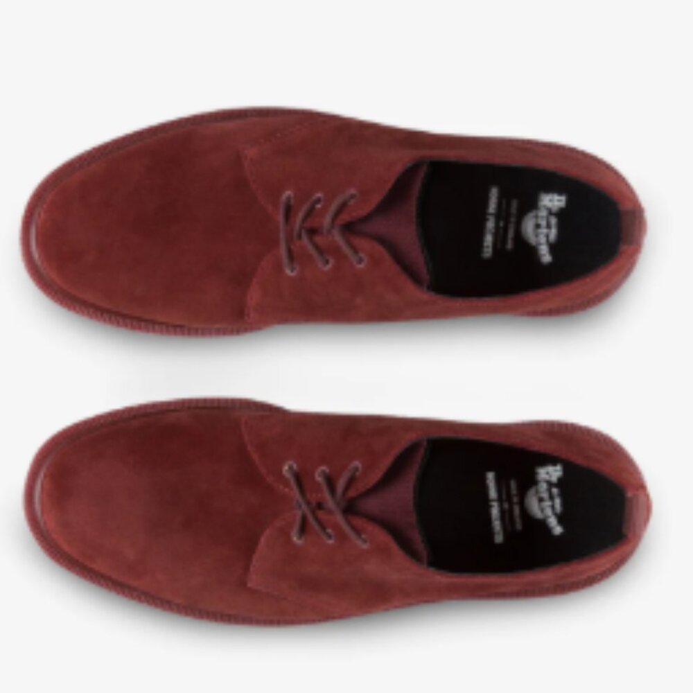 Dr Martens x Norse Project Red Suede Shoes